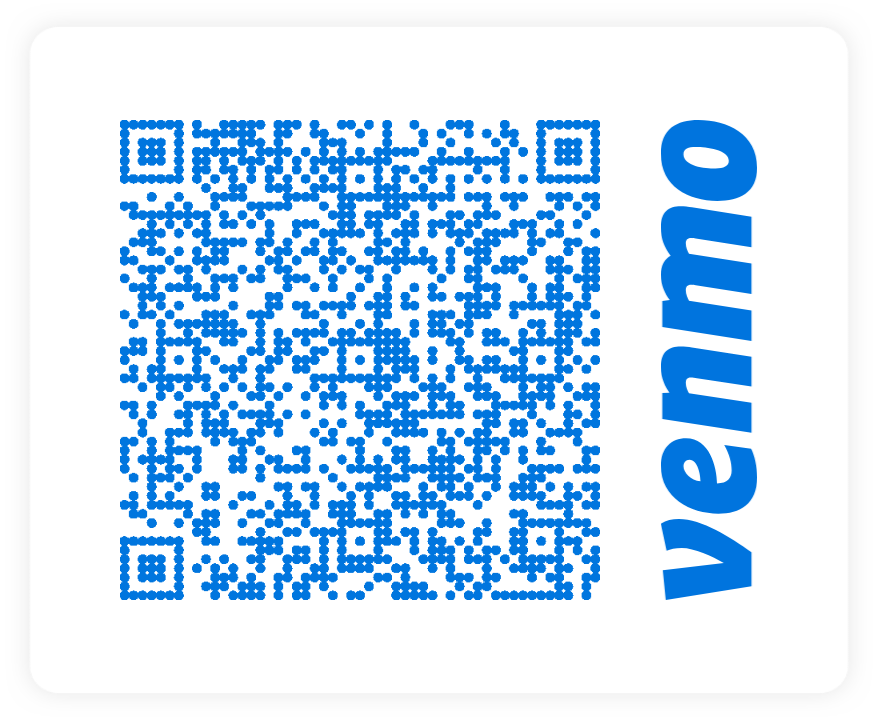 Venmo QR code for Jingle in the Hood donations